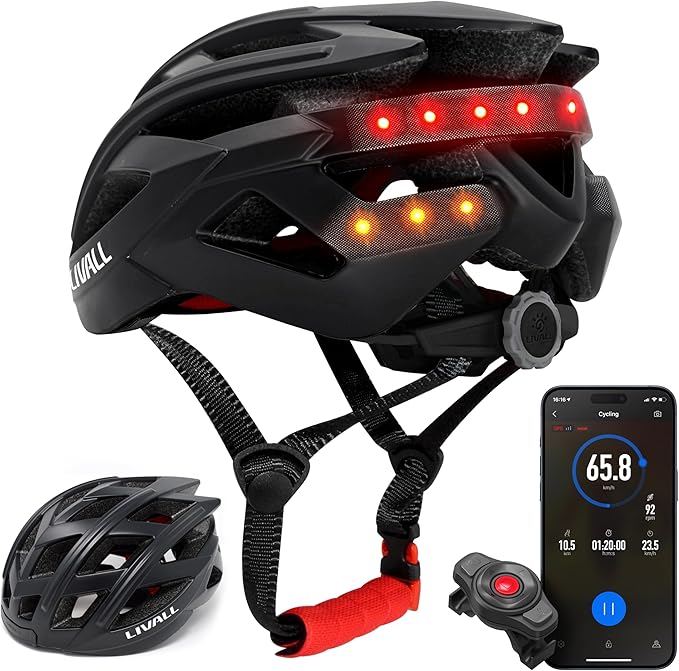 LIVALL BH60SE PLUS Casque vélo intelligent Bluetooth - Noir